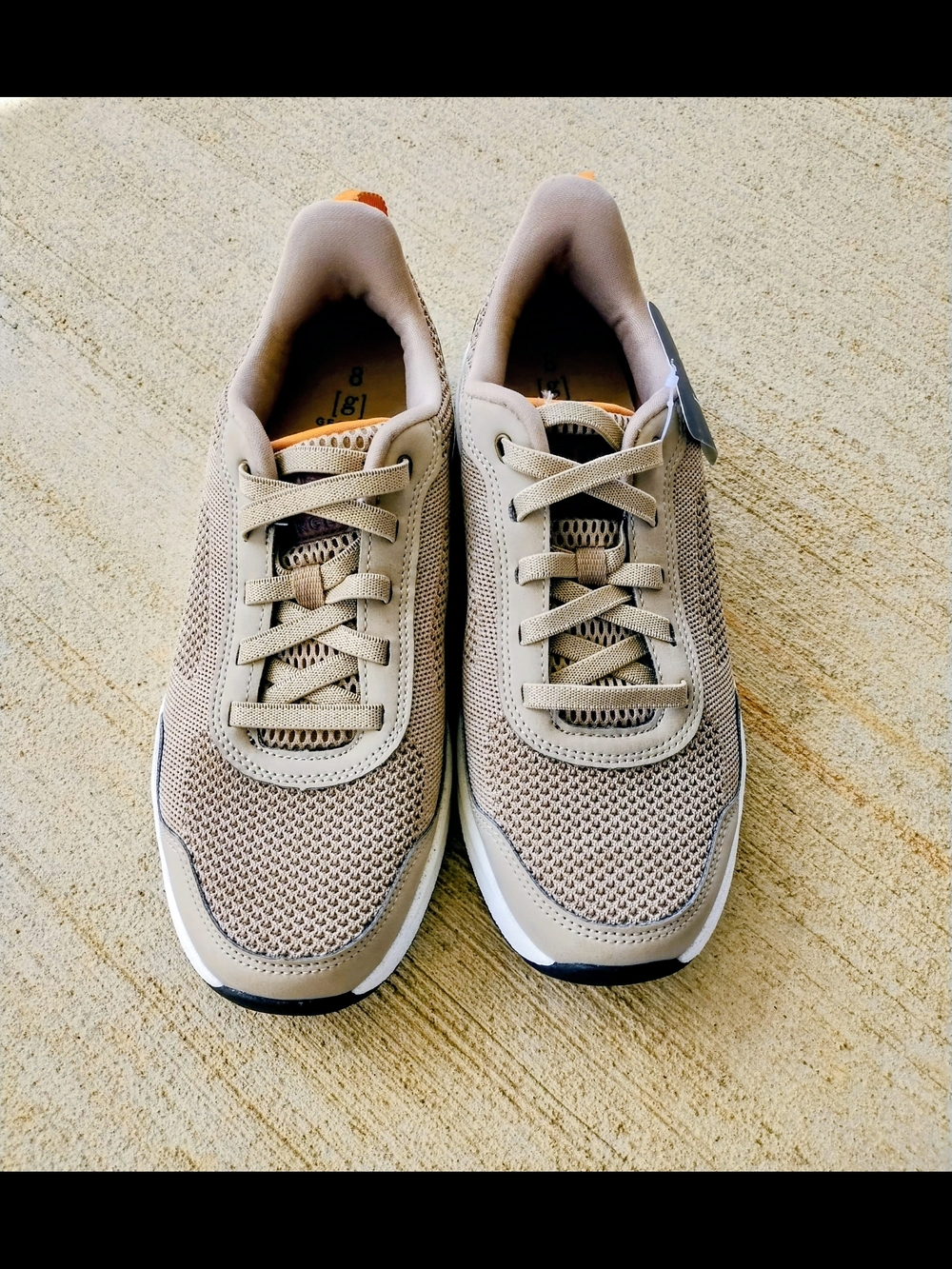 NWT George Knit Slip-On Sneakers in Color Tan, Size 8